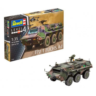 KIT PARA MONTAR REVELL TANQUE DE GUERRA TPZ 1 FUCHS A4 1/35 233 PEÇAS REV 03256